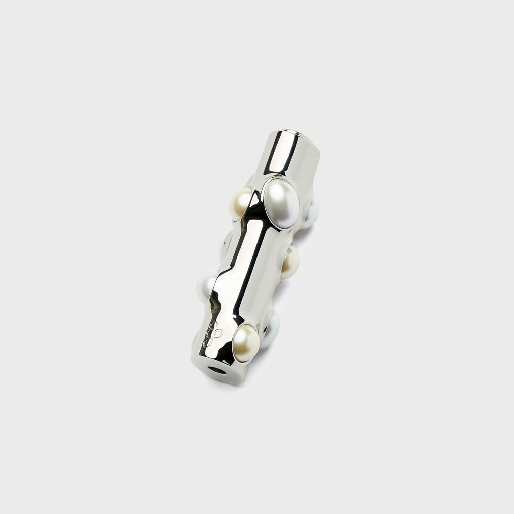 Edie Parker Gemstoned Lighter Case - Pearl