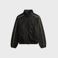 Essentials Suede Fleece Signature Modern Track Jacket - Vintage Black