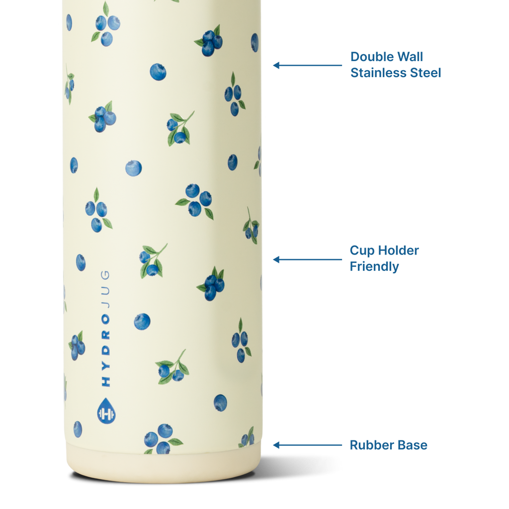 Freshly Pick'd 24oz Ease2o Features: Locking Lid, Stainless Steel, Rubber Base