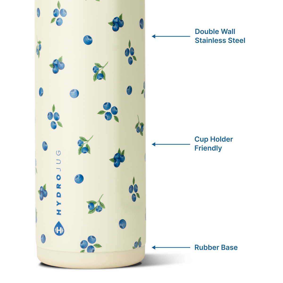 Freshly Pick'd 24oz Ease2o Features: Locking Lid, Stainless Steel, Rubber Base