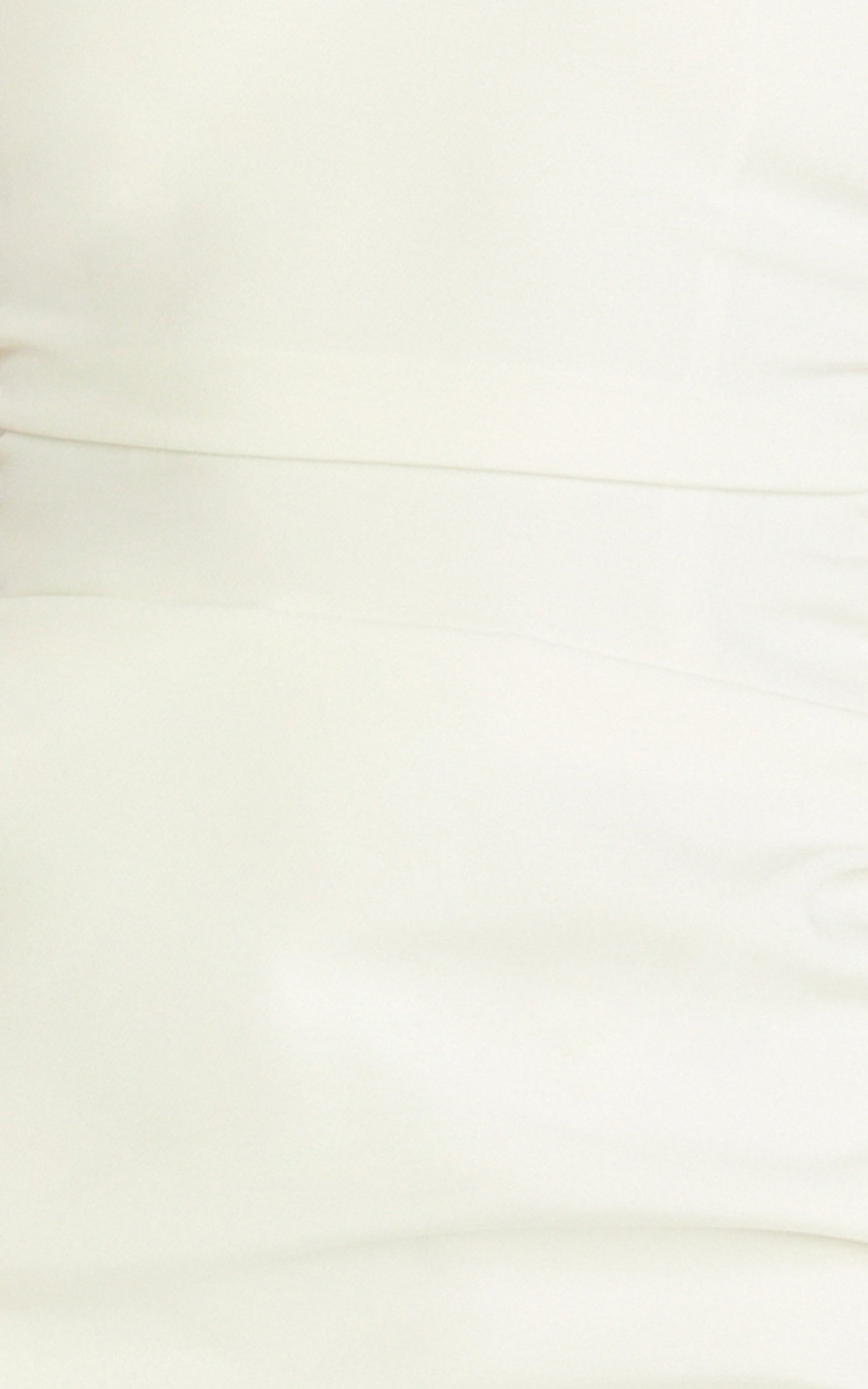 Eugenia Mini Dress - Square Neck Bodycon Dress in Off White