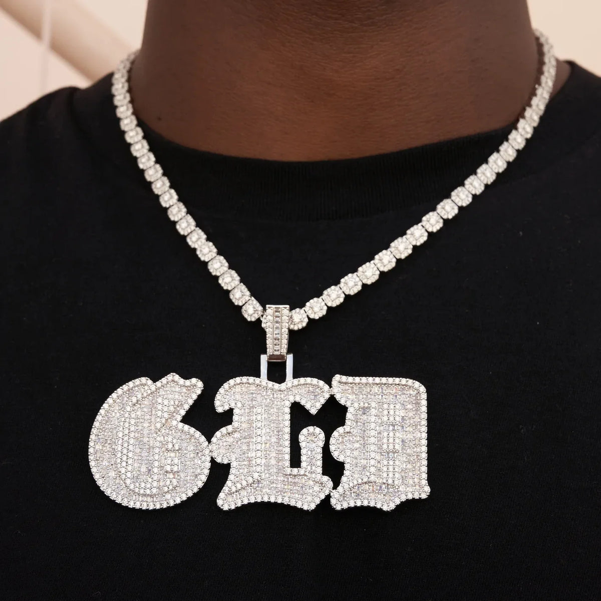 Custom Jewelry Baguette Gothic Font - Additional Letters