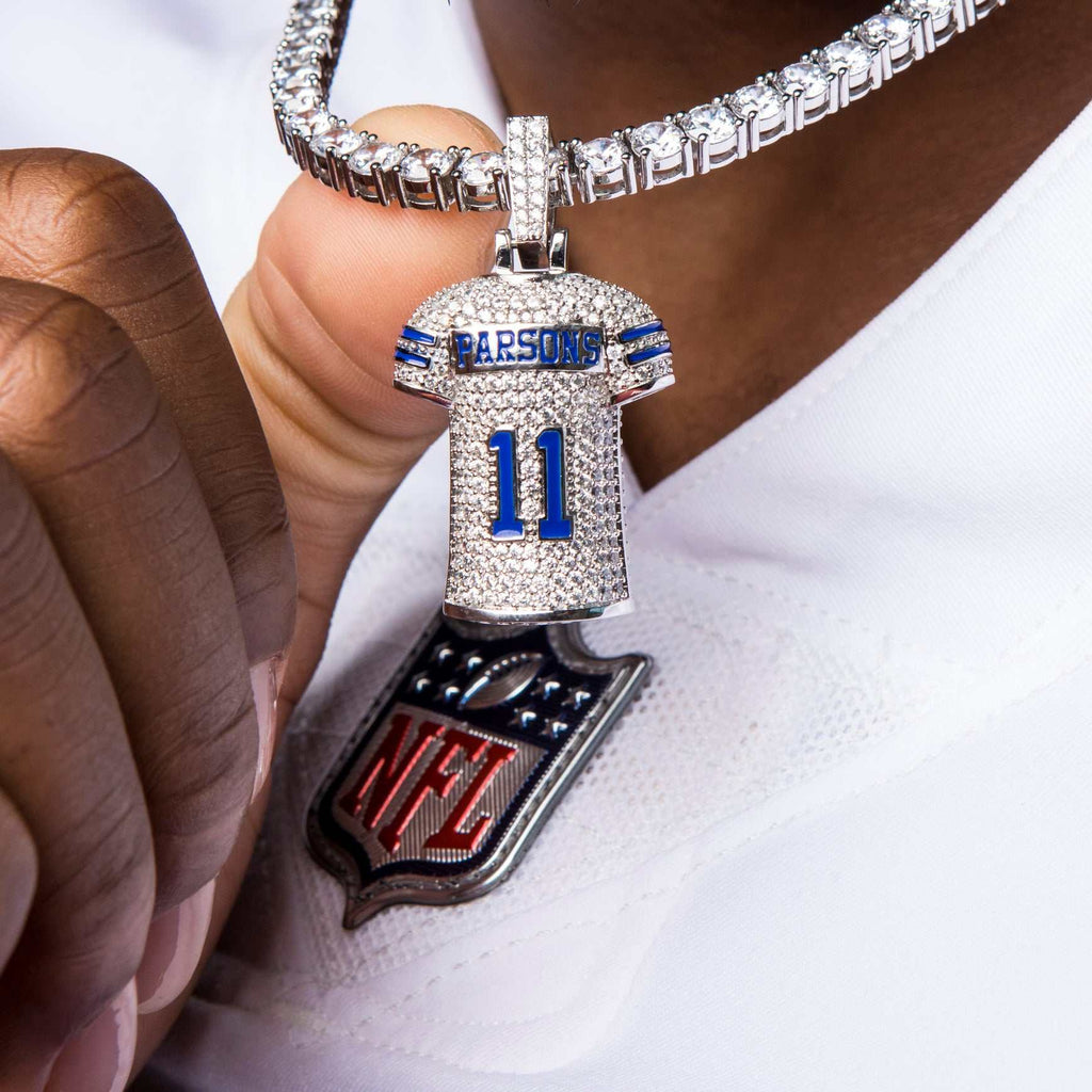 GLD PROMO Dallas Cowboys Micah Parsons Jersey Pendant