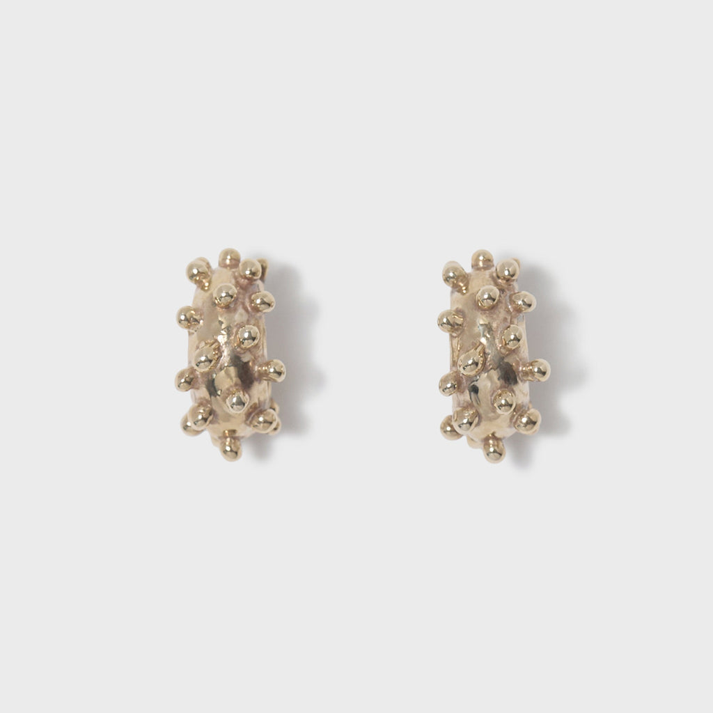 Faris Dotto Hoops - Gold Plated Bronze