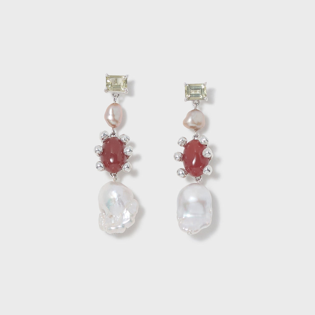 Faris Dotto Gem Potion - Sterling Silver / Lemon Topaz / Carnelian