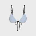 Frankies Bikinis Reversible Elena Seersucker Top - Frost