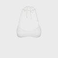 Frankies Bikinis x Jennie Hana Halter Bikini Top - Optic White