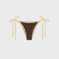 Frankies Bikinis Mackenzie Satin Bottom - Honey Bug