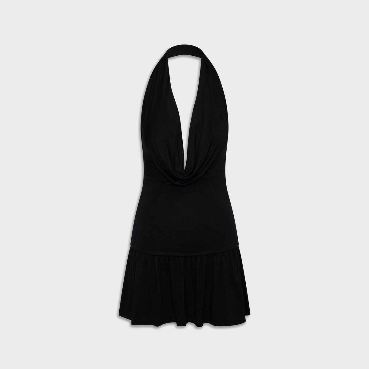 Frankies Bikinis Bowery Jersey Mini Dress - Black
