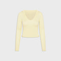 Frankies Bikinis Sloane Knit Hoodie - Buttercream