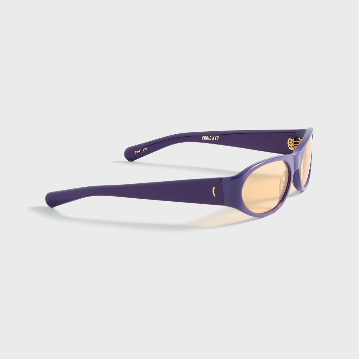 Flatlist Eddie Kyu Sunglasses - Solid Lilac / Orange