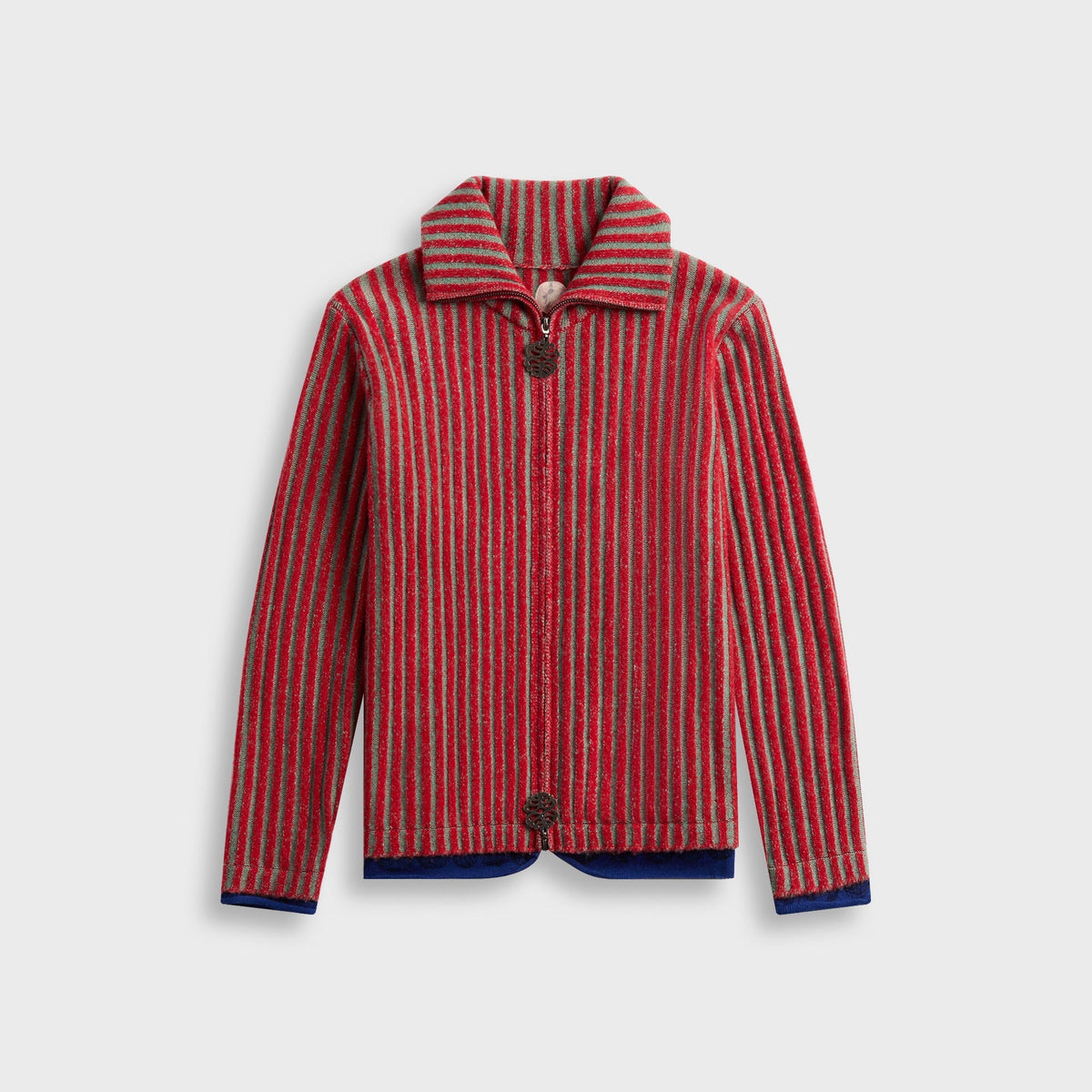 Adrian Cashmere Full Zip - Cherry