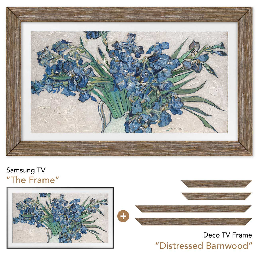 Frame My TV Samsung The Frame  98" Premiere Frame In Distressed Barnwood - FRM-SF-D4130-98-2026 - image 6