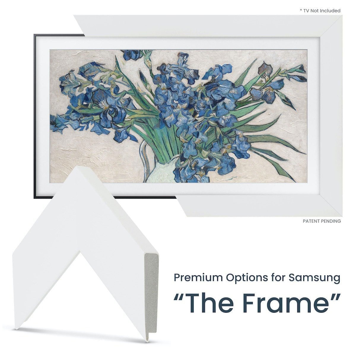 Frame My TV Samsung The Frame 98" Premiere Frame In Gloss White - FRM-SF-D4001-98-2026 - image 2