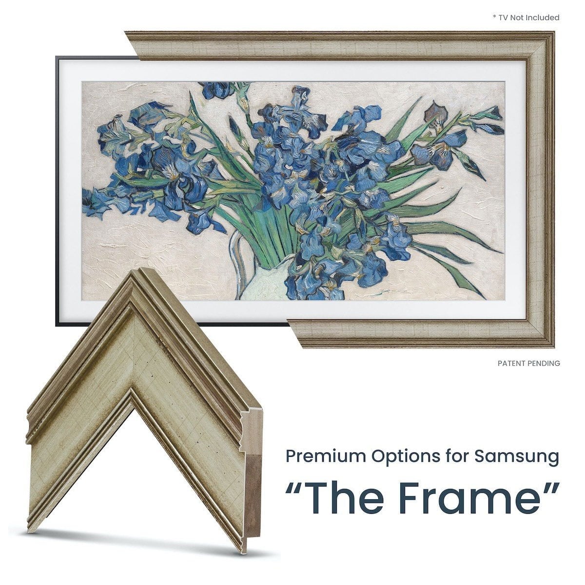 Frame My TV Samsung The Frame  98" Premiere Frame In Champagne - FRM-SF-D5180-98-2026 - image 2
