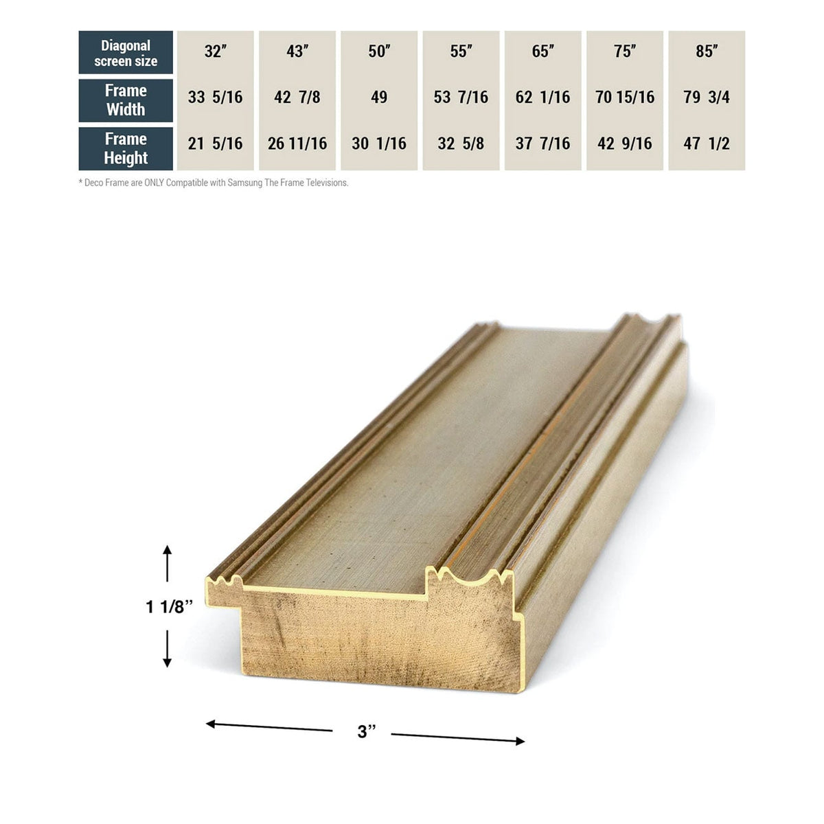 Frame My TV Samsung The Frame  98" Premiere Frame In Champagne - FRM-SF-D5180-98-2026 - image 7