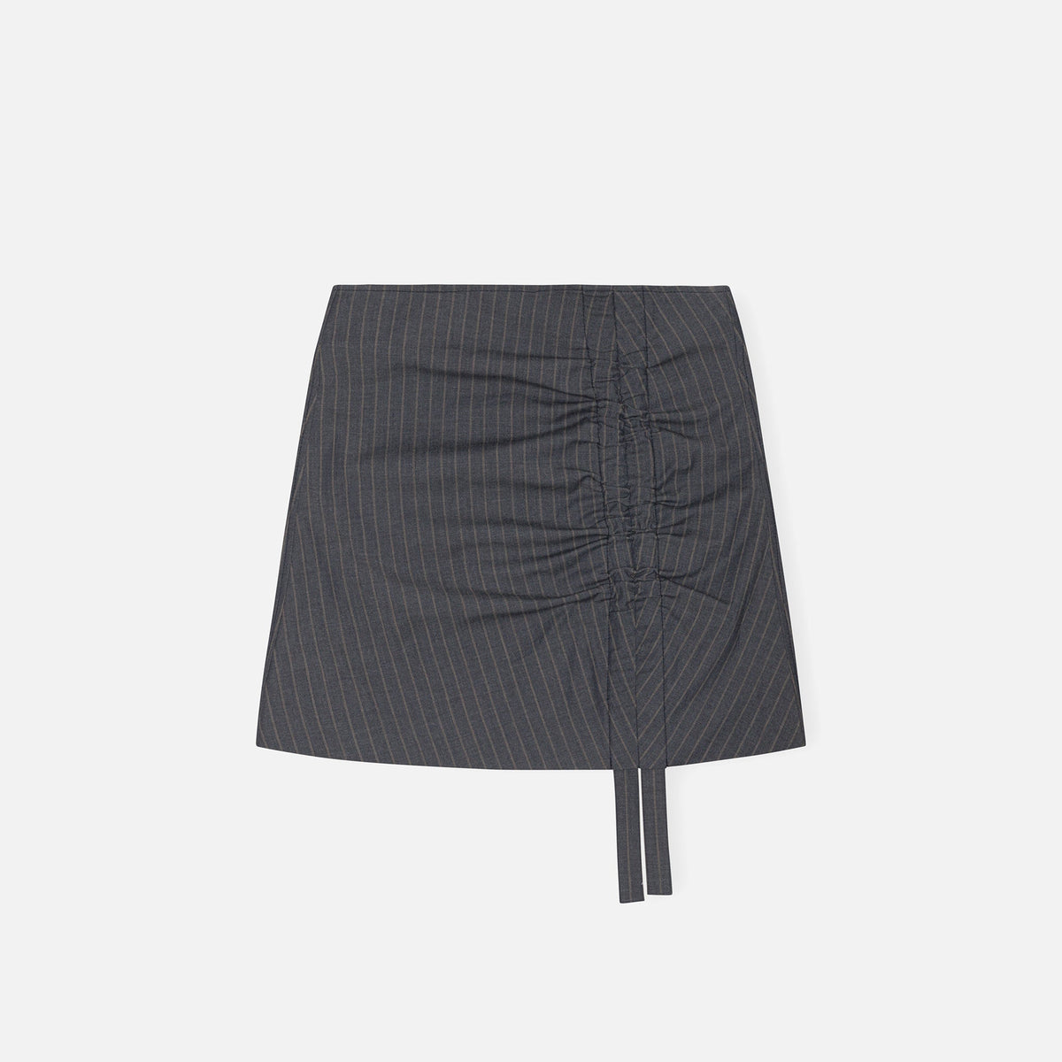Ganni Stretch Stripe Mini Skirt - Sky Captain