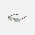 Gucci Rimless Rectangular Metal Frame - Blue