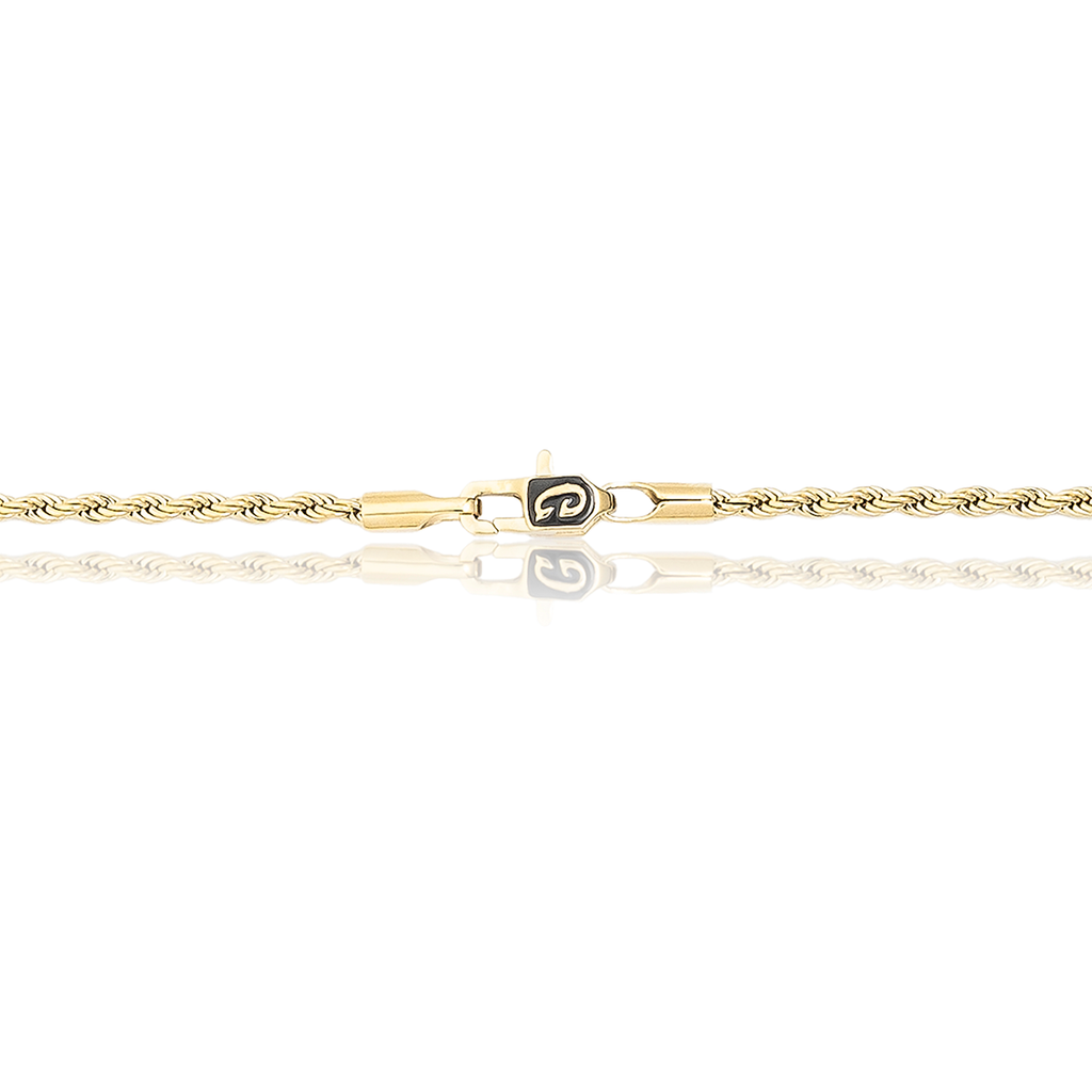 GLD Women Rope Necklace in Yellow Gold - 2mm