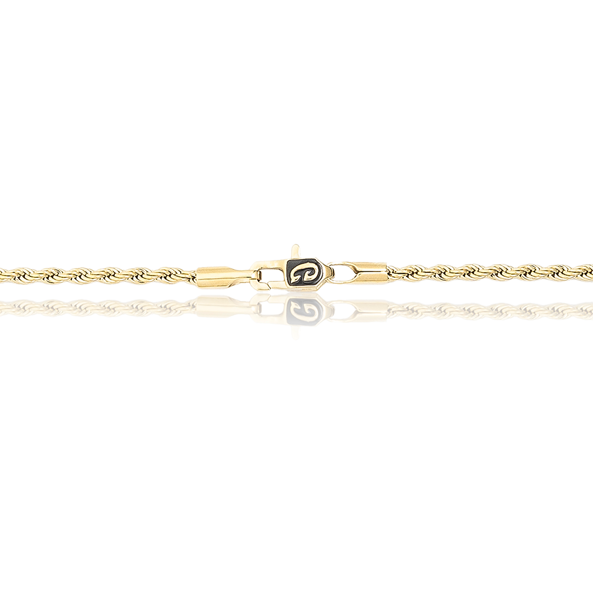 GLD Women Rope Necklace in Yellow Gold - 2mm