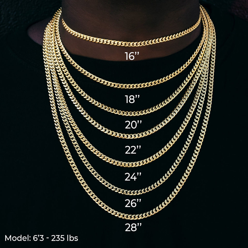 GLD PROMO GLD X Bloody Osiris Iced Black Voronoi Link Chain in Black Silver