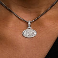 GLD Women San Francisco 49ers Official NFL Micro Logo Pendant - White Gold