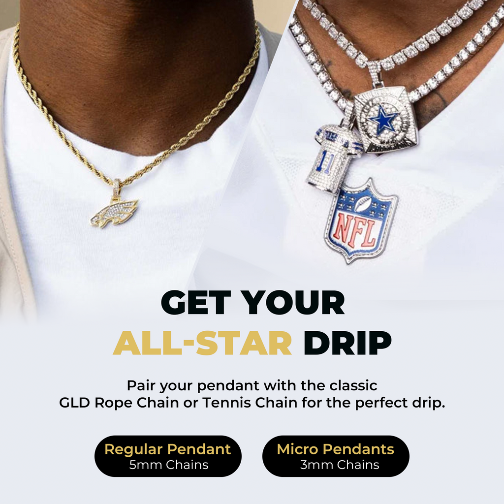 GLD PROMO Dallas Cowboys Official NFL Helmet Pendant