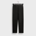 Giorgio Armani &Kin Milano Crepe Flat Front Trouser - Black