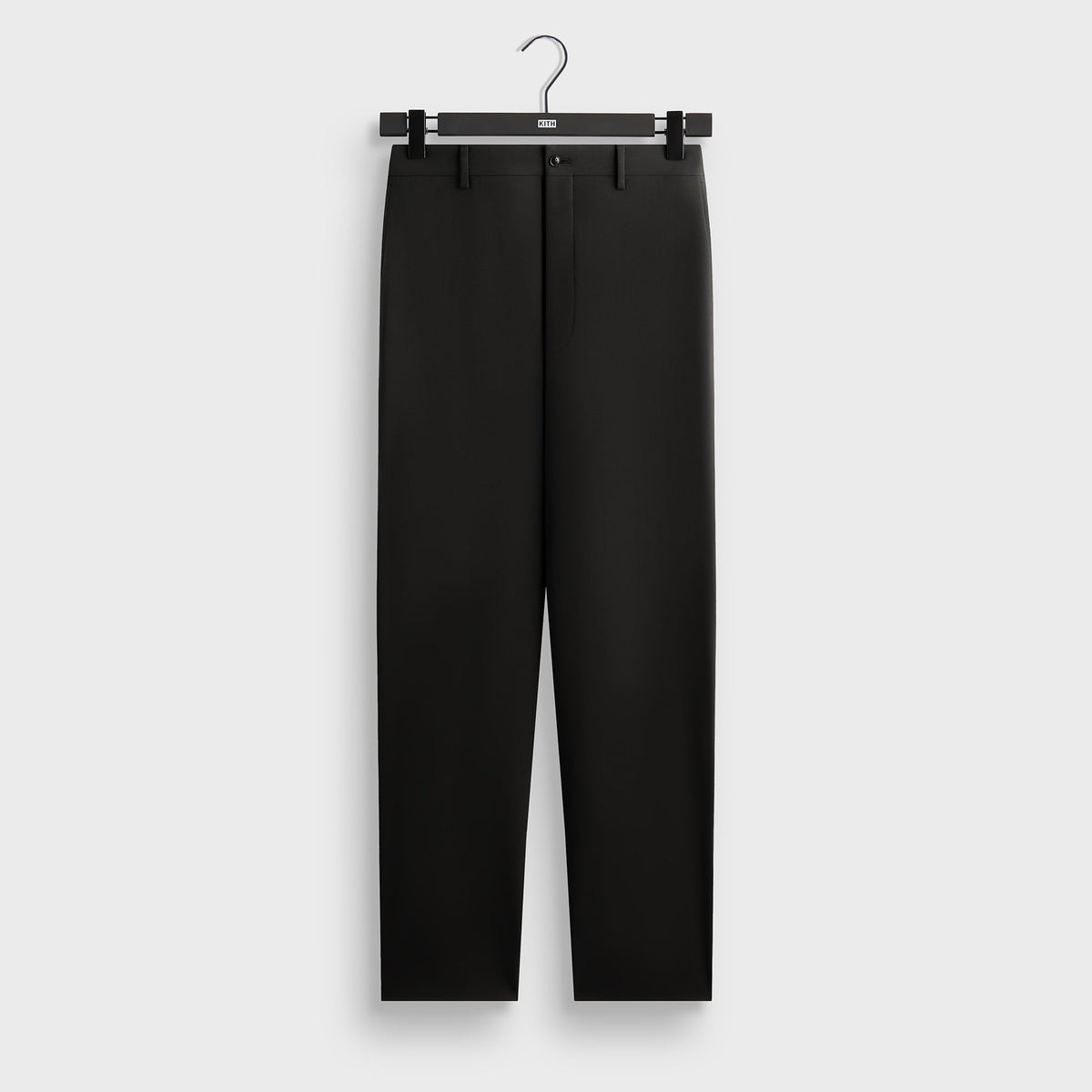 Giorgio Armani &Kin Milano Crepe Flat Front Trouser - Black