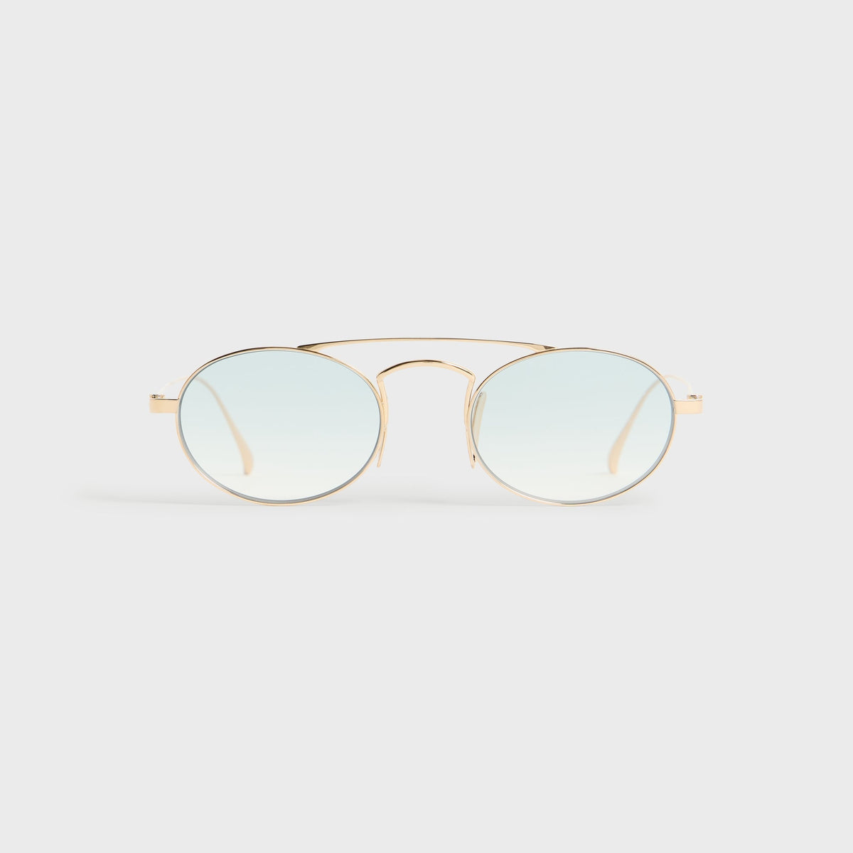 Giorgio Armani & Kith Oval Sunglasses - Titanium