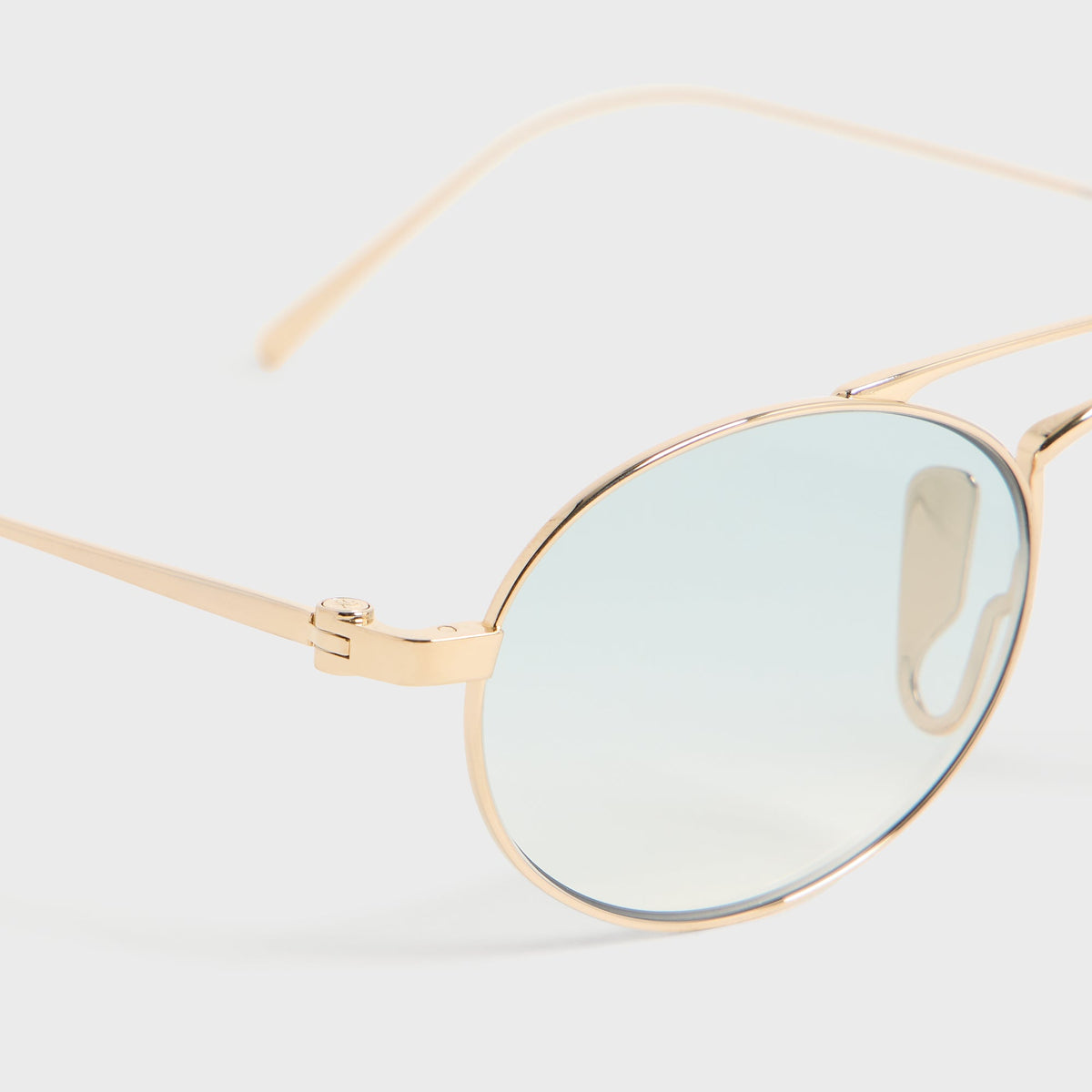Giorgio Armani & Kith Oval Sunglasses - Titanium