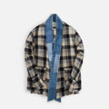 Greg Lauren B/W Plaid Gl1 - Black / White