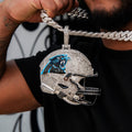 GLD Men Giant Carolina Panthers Official NFL Helmet Pendant