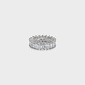 Hatton Labs Baguette Eternity Ring - White