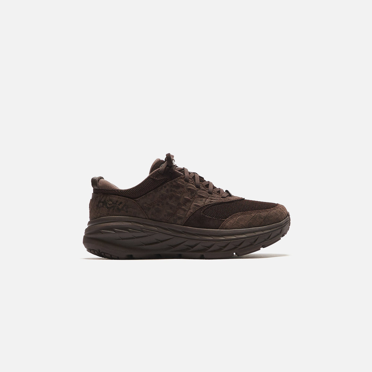 Hoka x EG Bondi L Croc Leather - Brown
