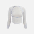 Hyein Seo Helix Long Sleeve Top - Sky Blue
