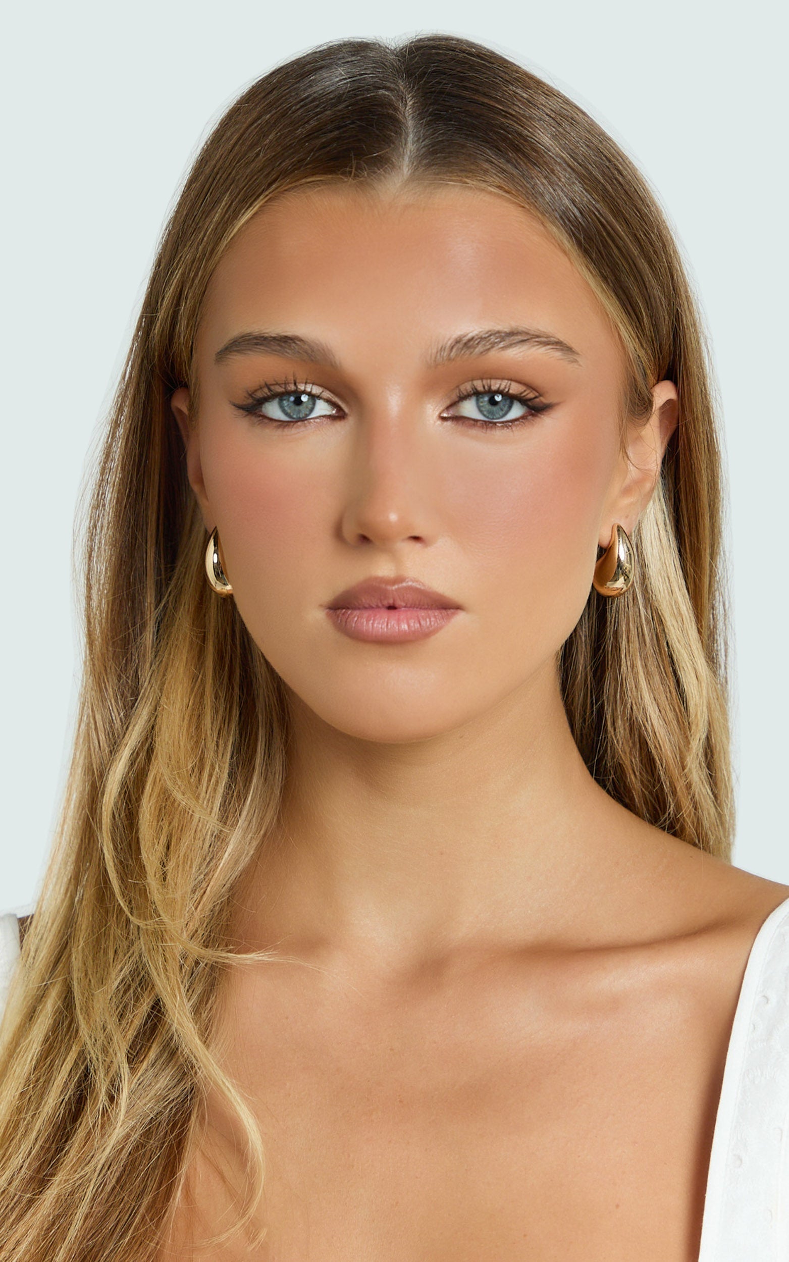 Hyde 2 Pack Drop Earrings in Gold