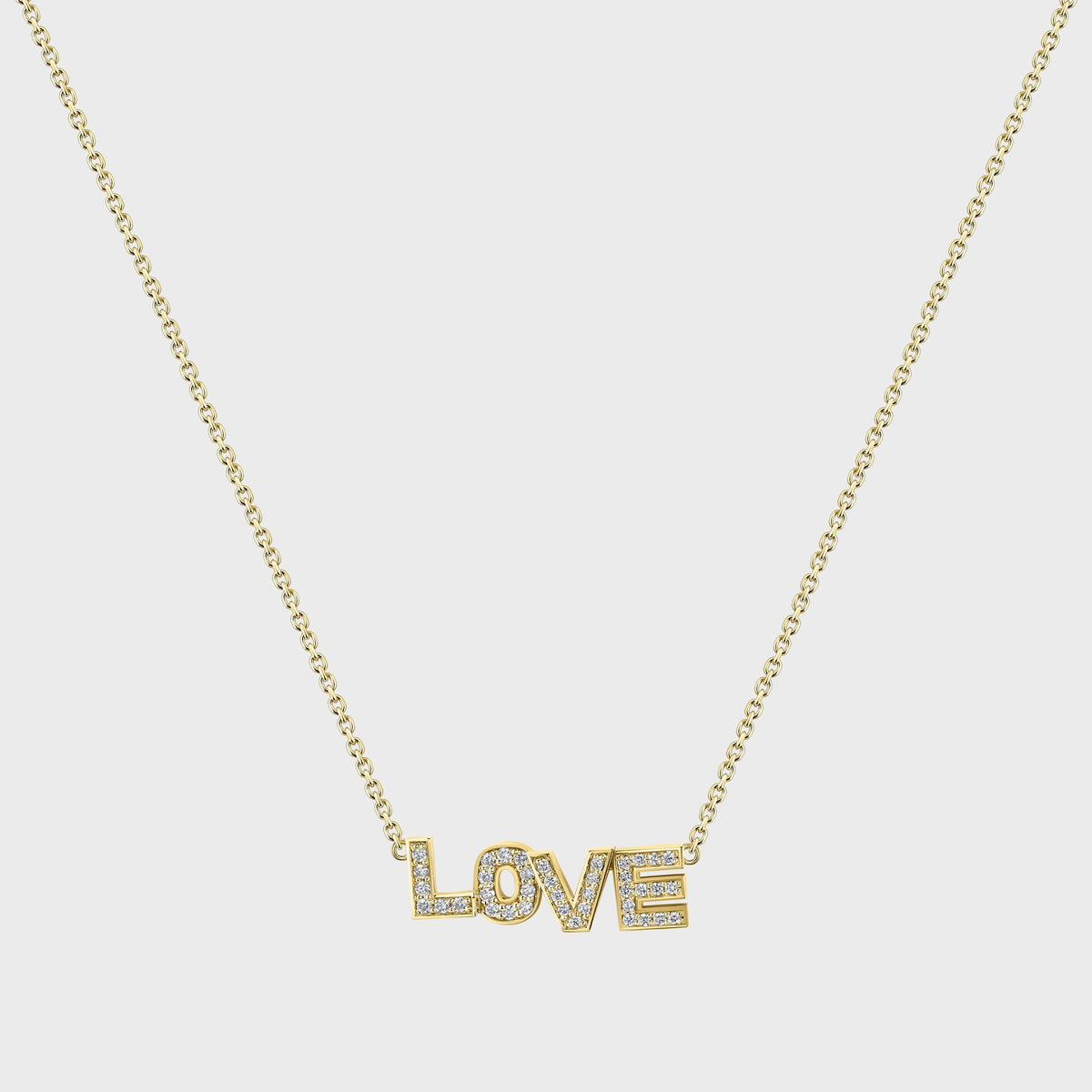 Isa Grutman Love Necklace - Yellow Gold