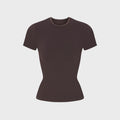 NikeSKIMS Ribbed Seamless Short Sleeve Top - Phoenix / Truffle
