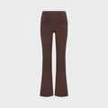 NikeSKIMS Matte Flared Fold Over Waistband Pants - Dark Sepia