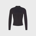 NikeSKIMS Matte Half-Zip Mock-Neck Long Sleeve Top - Obsidian
