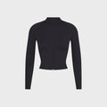 NikeSKIMS Matte Mock Neck Full-Zip Jacket - Obsidian
