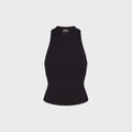 NikeSKIMS Matte Mock-Neck Racerback Tank Top - Obsidian