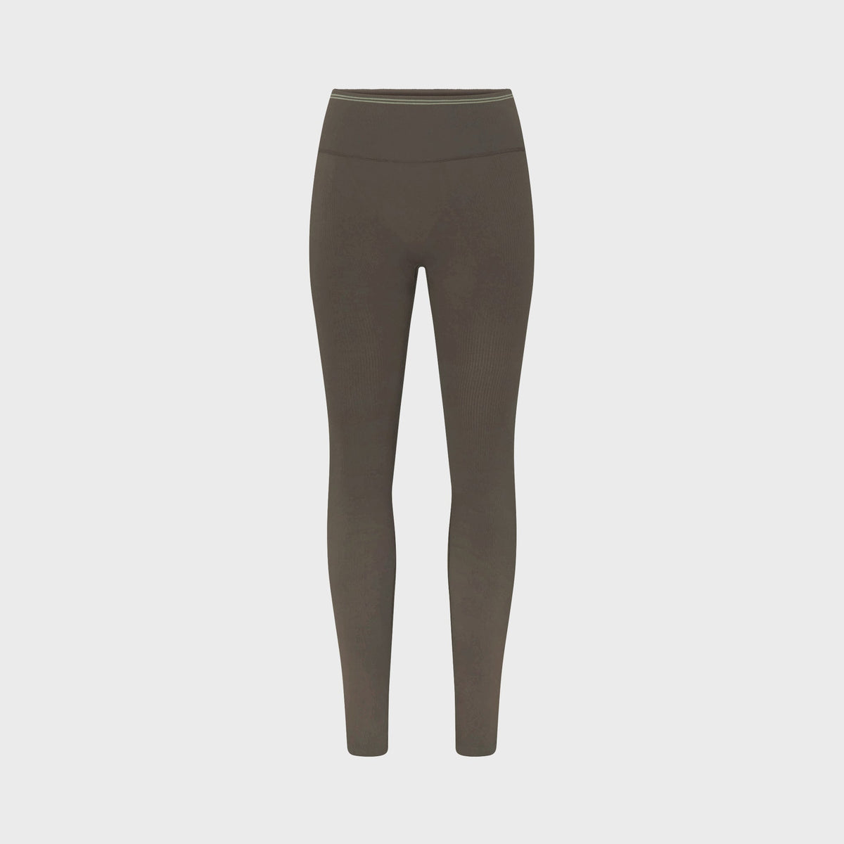 NikeSKIMS Ribbed Seamless High-Waisted Leggings - Oak Moss / Dune