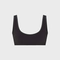 NikeSKIMS Ribbed Seamless Micro-Scoop Bra - Obsidian / Armor