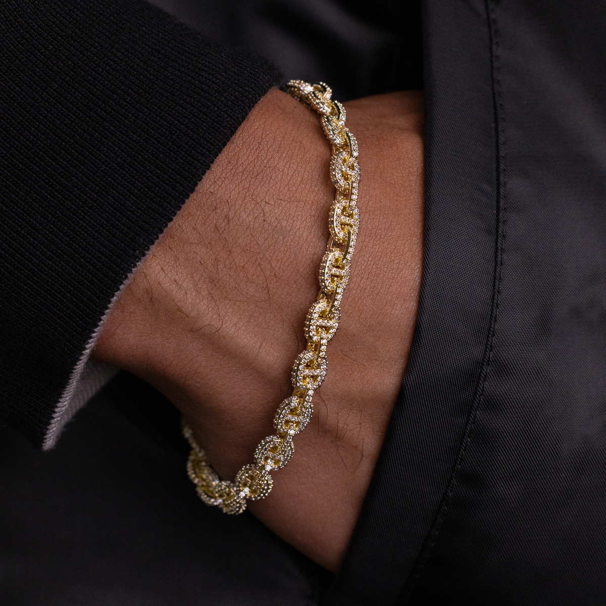 GLD Men Micro Valentina Bracelet in Yellow Gold