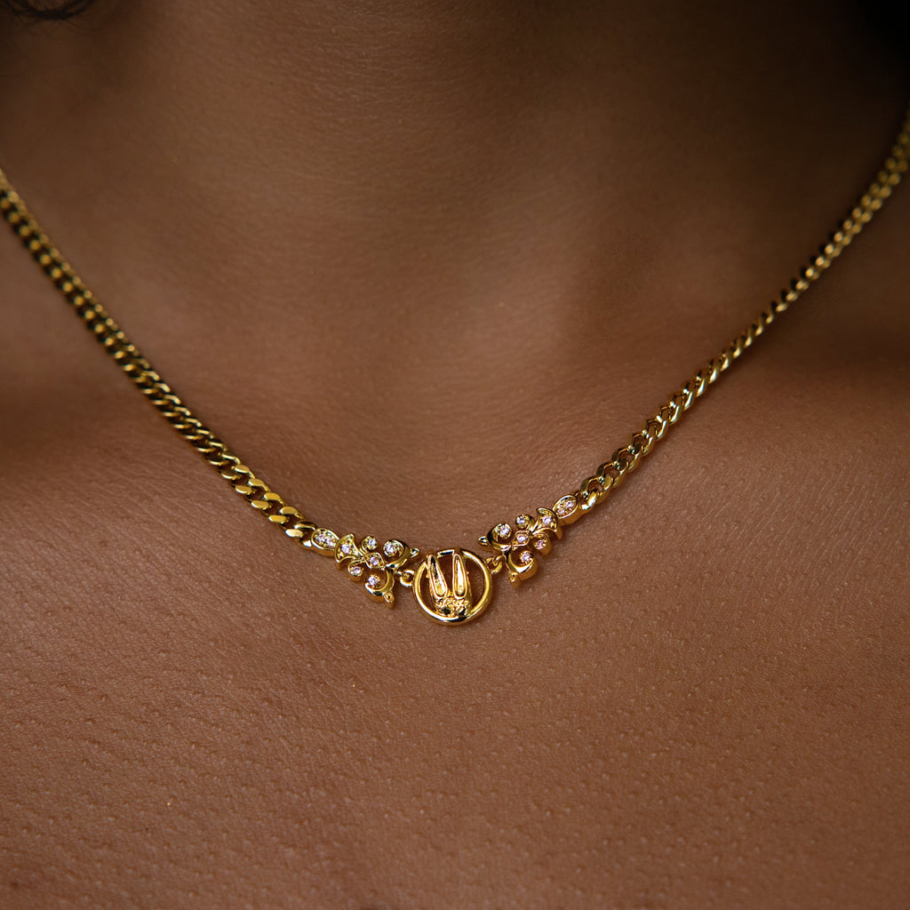 GLD Women Forme Privé Slipper Chain in Yellow Gold