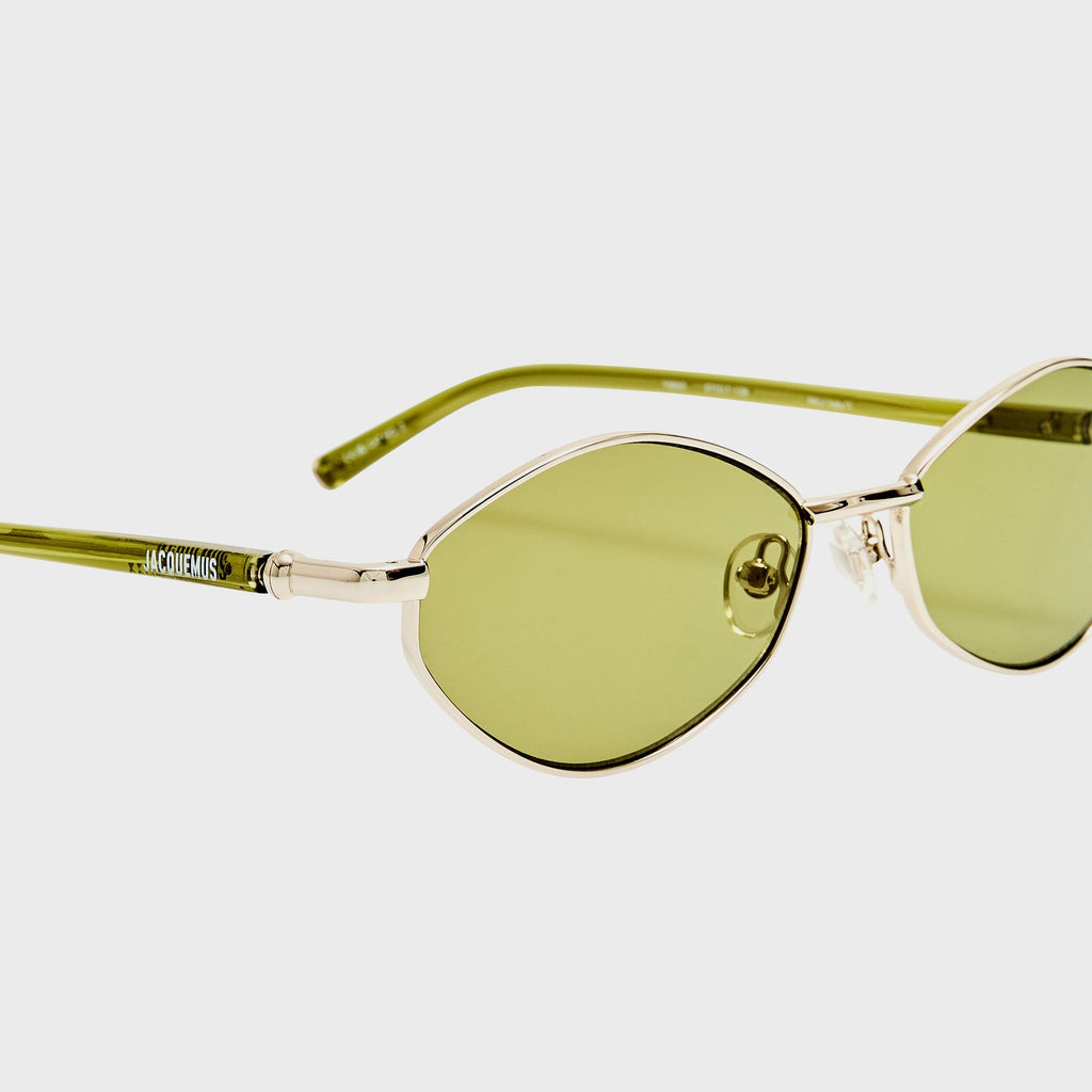 Jacquemus 160 Sunglasses - Khaki / Silver
