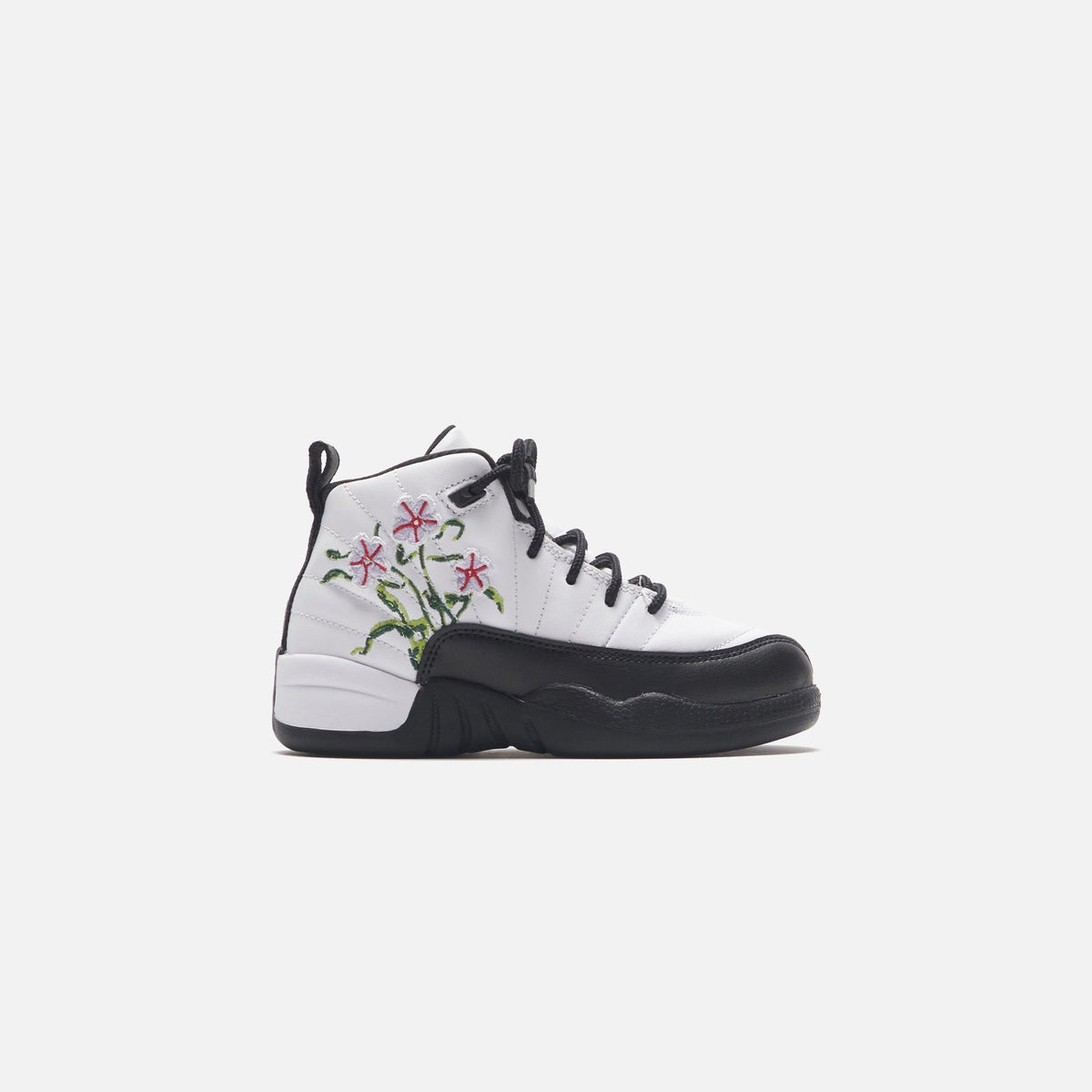 Nike Air Jordan Pre-School 12 Retro - White / Black / Vivid Green / Lavender Mist / Team Green / Gym Red