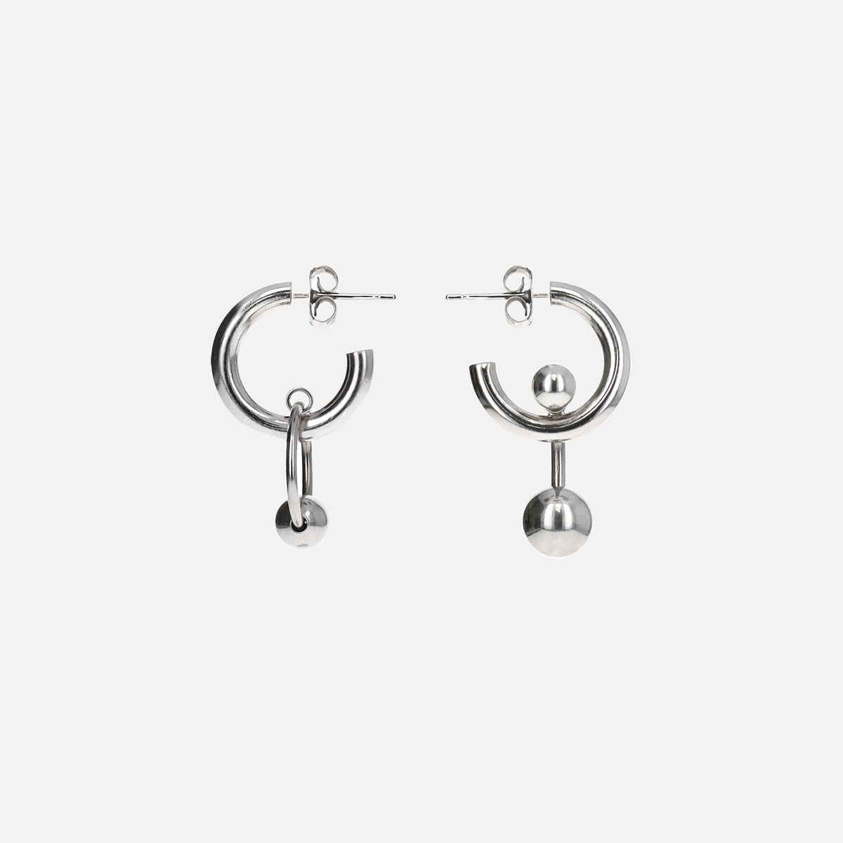 Justine Clenquet Karen Earrings - Palladium